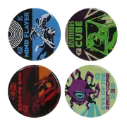 Dungeons & Dragons Set of 4 Printed Metal Coasters