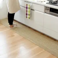 在飛比找momo購物網優惠-【微糖花植間】日本製-廚房地墊地毯240cm(防滑地墊/廚房