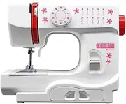 Portable Sewing Machine Electric Handheld Small Mini Sewing Machines with Extension Table and 8 Built-in Stitches Household Sewing Machine for Beginners Adults Kids