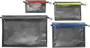 Tatonka Zip Pouch - Flat Storage and Document Bag in Various Sizes and as a Set - Transparent, Waterproof and Robust