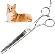 Dog Grooming Thinning Scissors, 6.5 inch Professional Pet Shears, Japanese VG10 Stainless Steel, 45 Teeth Thinning Shears, Trimming Scissors for Dogs Cats Groomer or at Home, 30% Thinning Rate
