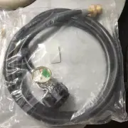 Unbrand 5FT Propane Hose Adapter Connects 1lb Portable Appliances W/ Tank Gauge