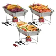 Alpha Living Disposable Chafing Dish Buffet Set Food Warmers for Parties 6hr ...