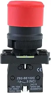 XNWKF 22mm NC Red Emergency Stop Push Button Switch+NC AC660V/10A XB2-BS542