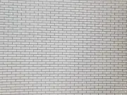 Dollhouse Subway Wall Tile Metro Small White Embossed Glossy Paper World Model