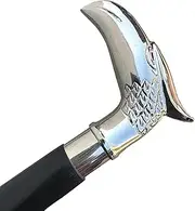 (Eagle Silver Iron) - Eagle Walking Stick Silver - Rare Eagle Head Iron Cane Walking Stick for Men and Women - Canes and Walking Sticks with Metal Silver Handle.