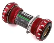 Crupi Precise Tiramic External Euro Bottom Bracket (Red) (24mm) [28142]