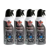 Dust-Off Falcon Compressed Gas (152a) Disposable Cleaning Duster 4 Count, 10 ...
