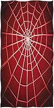 RPLIFE Red Spiders Web Red Beach Towels, Thin Beach Towel Quick Dry for Men Women