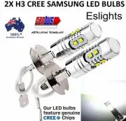 2X H3 LED HEADLIGHT BULB FOG DRIVING LIGHT 55W CREE XBD CAR UTE 4WD LAMP GLOBE A