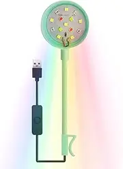 Aquarium Plant Light,360-Degree Rotation USB Fish Tank Lamp - Grass Light, Fish Tank Accessory for Living Room, Turtle Tank, Offices and Aquarium Catcoq