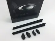 AUTHENTIC OAKLEY FLAK DRAFT EAR SOCKS & NOSE PADS KIT BLACK