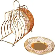Cushion High-end Dining Plate Tableware Home Furnishing Retro Creative Dining Pad Heat Insulation Pad Waterproof Pad Kitchen Accessories 坐垫高档餐盘餐具家居复古创意餐垫隔热垫防水垫/560