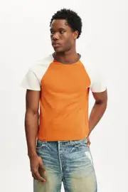 [Cotton On Men] Cotton On Men - Baby T-Shirt - Burnt jaffa/ creampuff M BURNT JAFFA/ CREAMPUFF