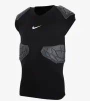 Nike Pro Compression Hyperstrong 4-Pad Football Shirt AQ2733-100 Men Size XL New