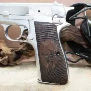 Springfield Armory SA 35 Browning High Power HP Regent Br-9 walnut wood Grips