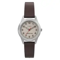在飛比找momo購物網優惠-【TIMEX】天美時 遠征系列 26 毫米皮革手錶 米x棕 
