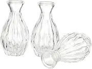 LIFKICH 3Pcs Aromatherapy Container Wide Mouth Glass Diffuser Bottles for Essential Oils Decor for Living Bathroom Study and Balcony Each