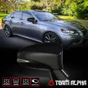 Fits 2013 GS350/450H [Right Passenger Side] OE Style Powered+Heated+BSD Mirror