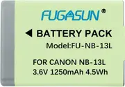 1 pcs 1250 mAh NB-13L NB13L Battery with LCD Single Battery Charger for Canon G5X / G5X Mark II