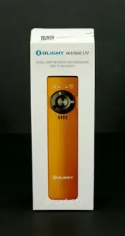 Olight Arkfeld UV Dual Light Source Orange Flashlight New Sealed Cool White -11
