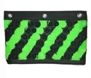 Pen Gear Fidget Bubble Popper Zipper Binder Pencil Pouch Green and Black 10"