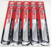 Lot of 5 Milwaukee 48-00-5302 9" 8TPI Thick Metal Reciprocating Saw Blades 3 Pk.