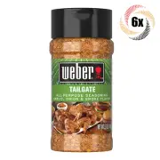 6x Shakers Weber Tailgate All Purpose Seasoning | 3.7oz | Gluten & MSG Free