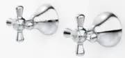 Caroma TORO CROSS WALL TOP ASSEMBLIES Heritage Inspired Design CHROME 2663.04