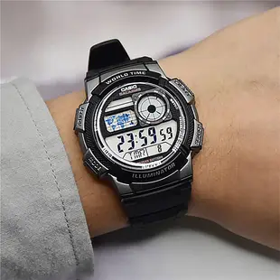 【WANgT】CASIO 卡西歐 AE-1000W 世界地圖 萬年曆 星期日期 運動型 儀錶板 電子錶 腕錶 45mm