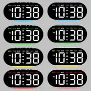 Dual Mode Display USB Digital Alarm Clock Featuring Date and Week Info