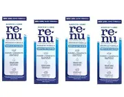 Renu Fresh Multi-Purpose Contact Lens Solution, Travel Size 2 Fl Oz (Pack Of 4)
