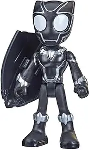 Spidey and His Amazing Friends Marvel Black Panther Hero Figure Toy, 4-Inch Super Hero Action Figure with 1 Accessory for Kids Ages 3 and Up, (F3997)