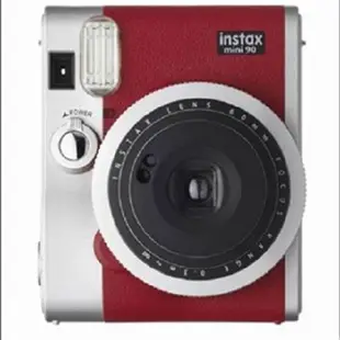 【FUJIFILM 富士】instax mini 90 mini90 經典復古拍立得 (恆昶公司貨)/ 復古紅