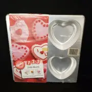 Wilton Little Hearts Cake Pan Makes 4 Heart Cake Pan Mold 2105-9429