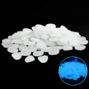 Glow in the Dark Pebbles - 200Pcs White Glowing Rocks Luminous Stone for Fish Ta