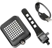 WHAMVOX Intelligent Bike Indicating Light USB Charging Mountain Bike Taillight with Easy Installation Turning Signal Indicator and Intelligent Brake Sensor for Enhanced Safety Black