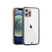Iphone TPU Case 12 Clear Soft Case Dark Blue Case Cover
