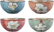 [Henrrida] Ceramic Cereal Bowls Set of 4,28 Ounce Serving Bowls for Soup Salad Noodle Rice Bowls Dishwasher & Microwave Safe