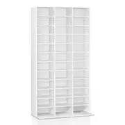 Artiss Adjustable Book Storage Shelf Rack Unit - White