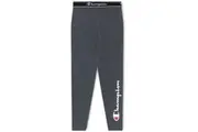 CHAMPION Girl's Script Tight Legging | Granite Heather