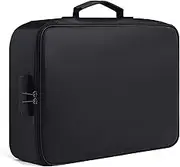 Qeunrtiy Fireproof Document Bag with Lock Home Office Travel Fireproof and Waterproof Box Portable Handle File Storage