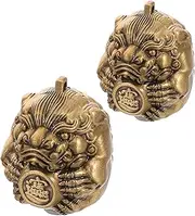 Baluue Handball Ball Exercise Balls for Adults Hand Exercise Equipment Hand Massage Brass Artwork