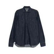 [Barba] Barba Chest-pocket Denim Shirt 40 CM BLUE