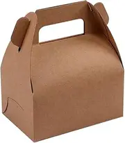 Gift Boxes 25 Pack 4.7x3.1x2.3in Brown Fold Kraft Paper Boxes Bridesmaids Proposal Box Cupcake Boxes Easy Assemble Boxes with Lids for Wedding Birthday Party Christmas (with Paper Tray)