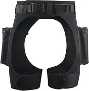 DEMMET Technical Diving Shorts 2MM Neoprene Men's Diving Shorts Outdoor Water Athletic Pants Black Diving Shorts Adjustable Belt Can Be Used for Diving Snorkeling Canoe