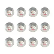 12PK Topchef Round Cake Board/Base Home Baking Pastry Accessory Grey 30cm