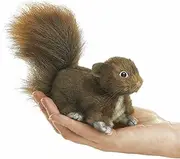 Folkmanis Mini Red Squirrel Finger Puppet