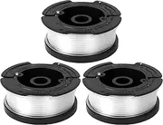 EZONEDEAL (3Pcs) 30ft Weed Eater String Replacement Multi-Purpose 0.065 String Trimmer Line Spool Garden Tool, Compatible with Decker Models - Electric Weed Wacker String Grass Trimmer/Edger