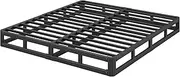 Hunlostten 5 in High Heavy Duty Platform Bed Frame King Size, King Size Bed Frame No Box Spring Needed, Sturdy Steel Support Mattress Foundation, Easy Assembly, Noise Free